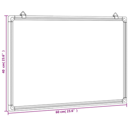 Magnetisches Whiteboard 60x40x1,7 cm Aluminium