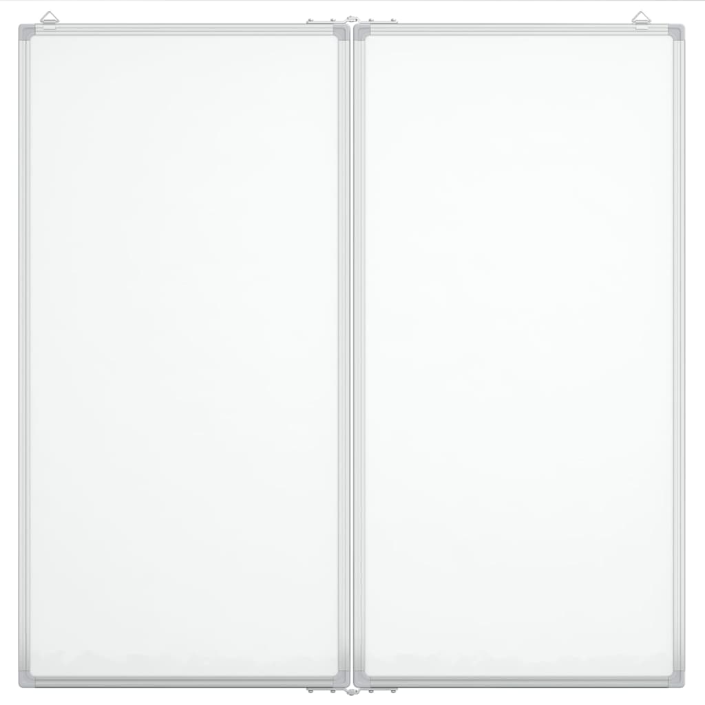 Magnetisches Whiteboard Klappbar 80x80x1,7 cm Aluminium