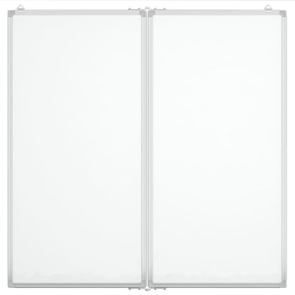 Magnetisches Whiteboard Klappbar 80x80x1,7 cm Aluminium