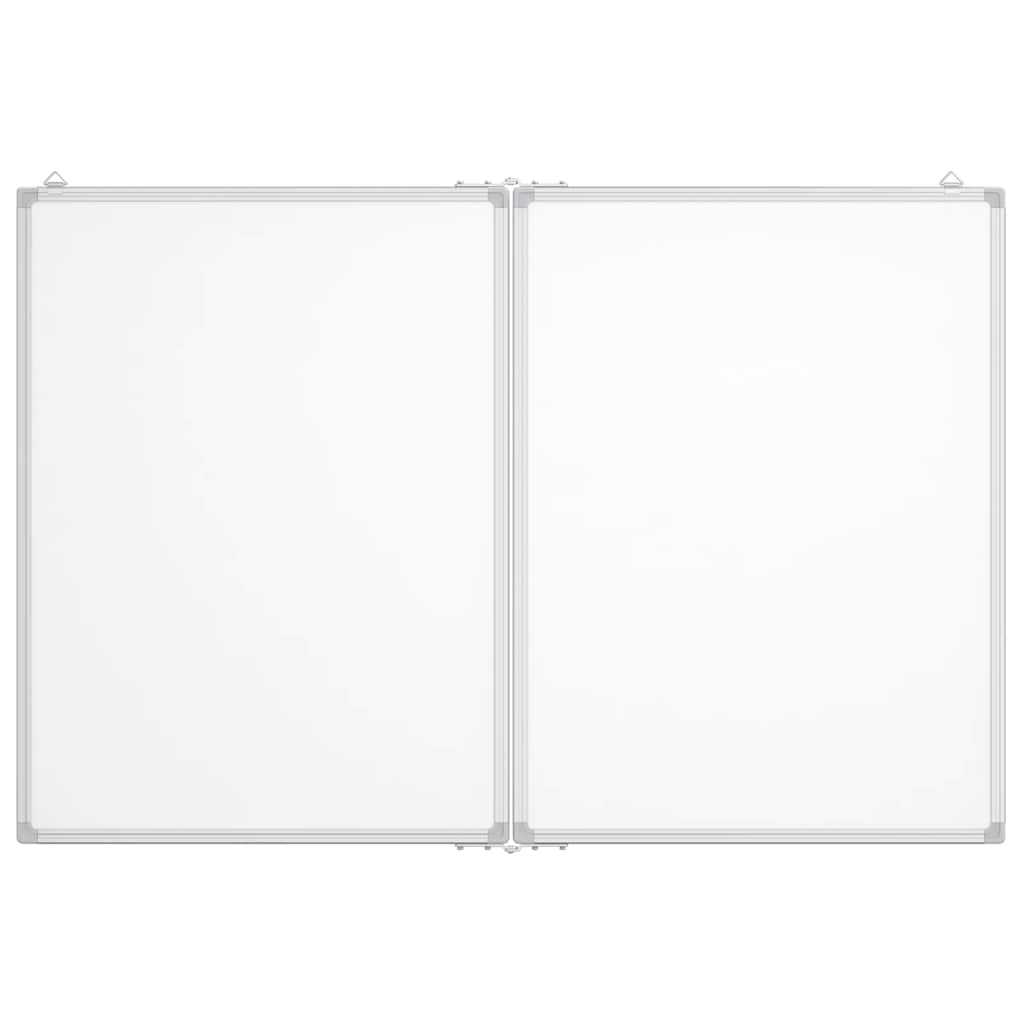 Magnetisches Whiteboard Klappbar 120x80x1,7 cm Aluminium
