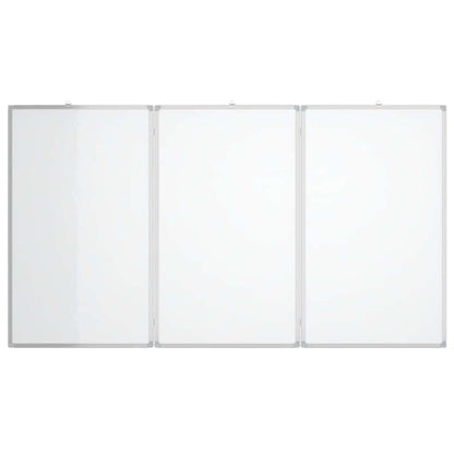 Magnetisches Whiteboard Klappbar 120x100x1,7 cm Aluminium