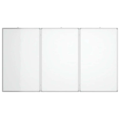 Magnetisches Whiteboard Klappbar 150x80x1,7 cm Aluminium