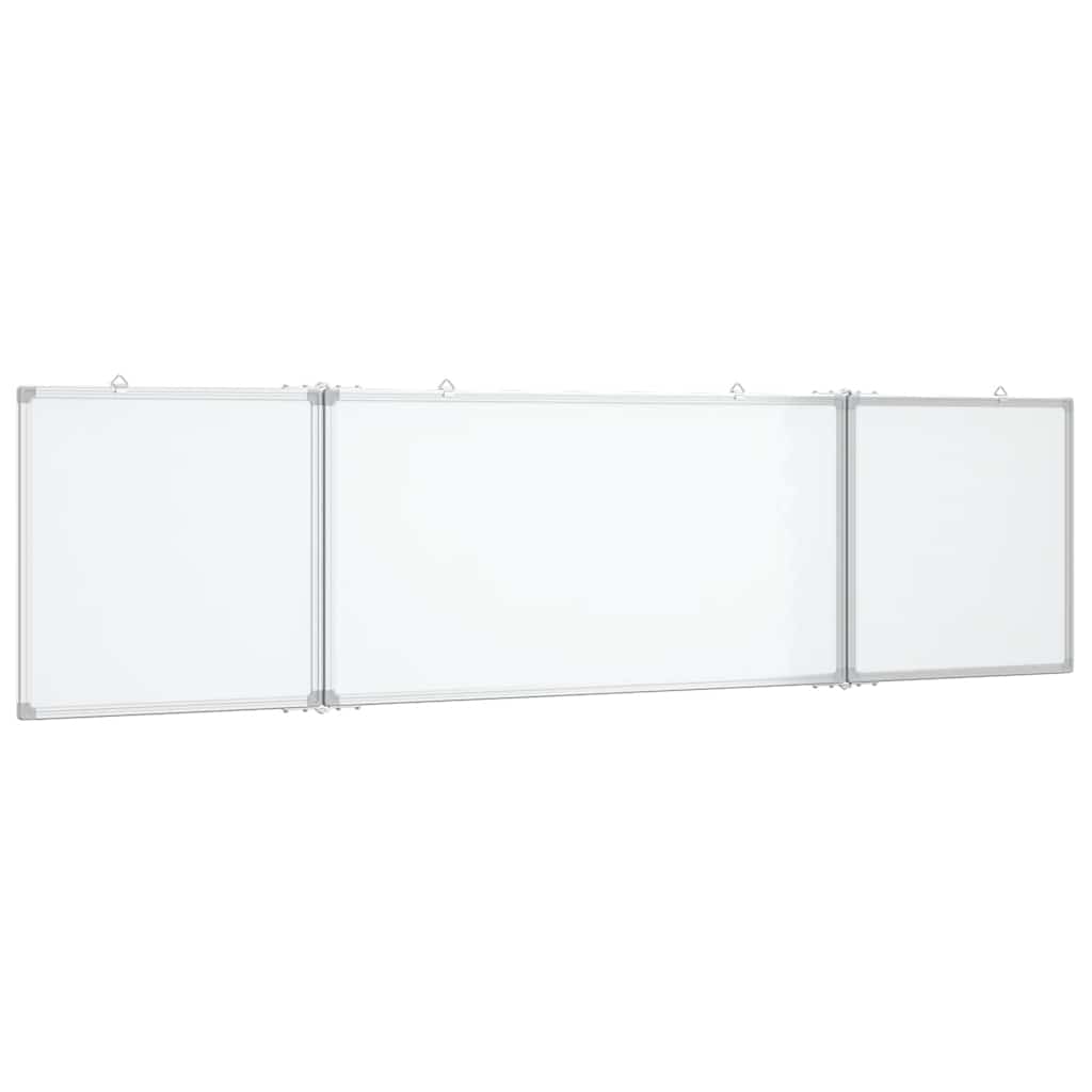 Magnetisches Whiteboard Klappbar 160x40x1,7 cm Aluminium