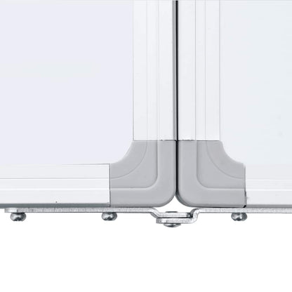 Magnetisches Whiteboard Klappbar 160x50x1,7 cm Aluminium