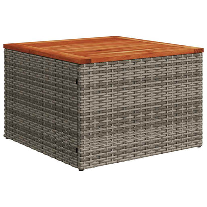 11-teiliges Gartensofa-Set mit Kissen, grau, Polyrattan