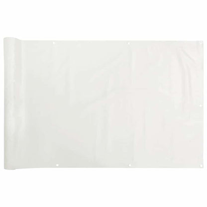 Balkon-Sichtschutz Weiß 800x120 cm PVC