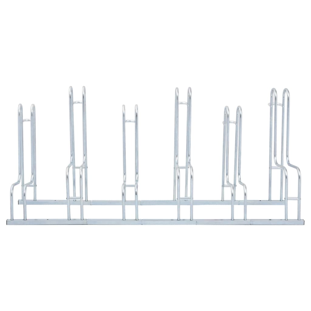 Fahrradständer für 6 Fahrräder Freistehend Verzinkter Stahl