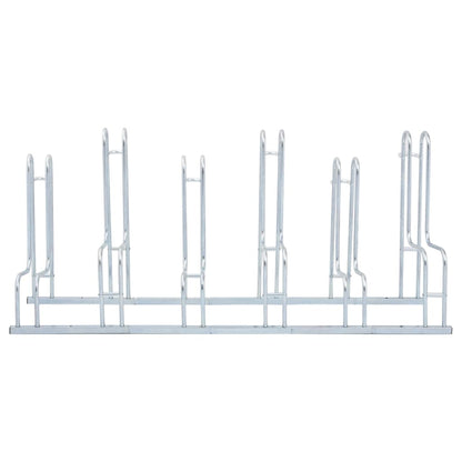 Fahrradständer für 6 Fahrräder Freistehend Verzinkter Stahl