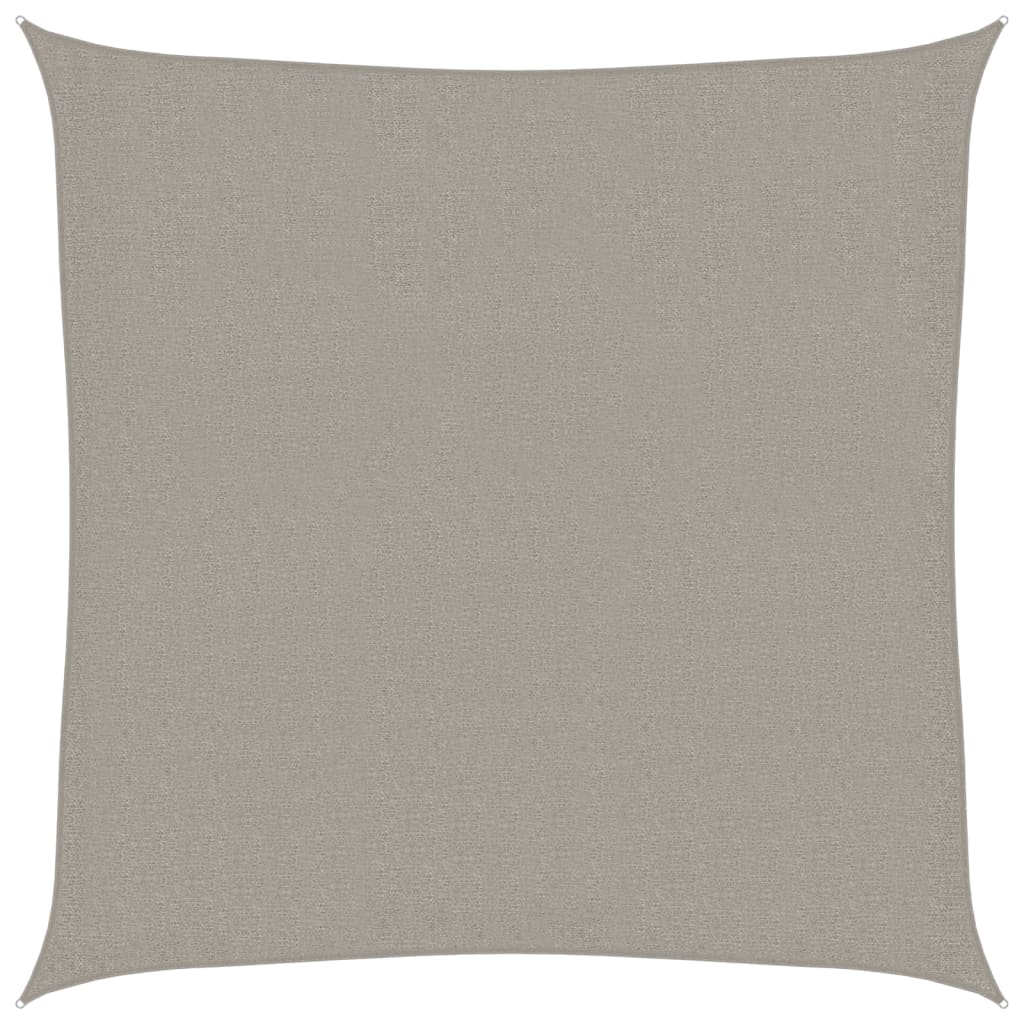 Sonnensegel 160 g/m² Quadratisch Hellgrau 3x3 m HDPE