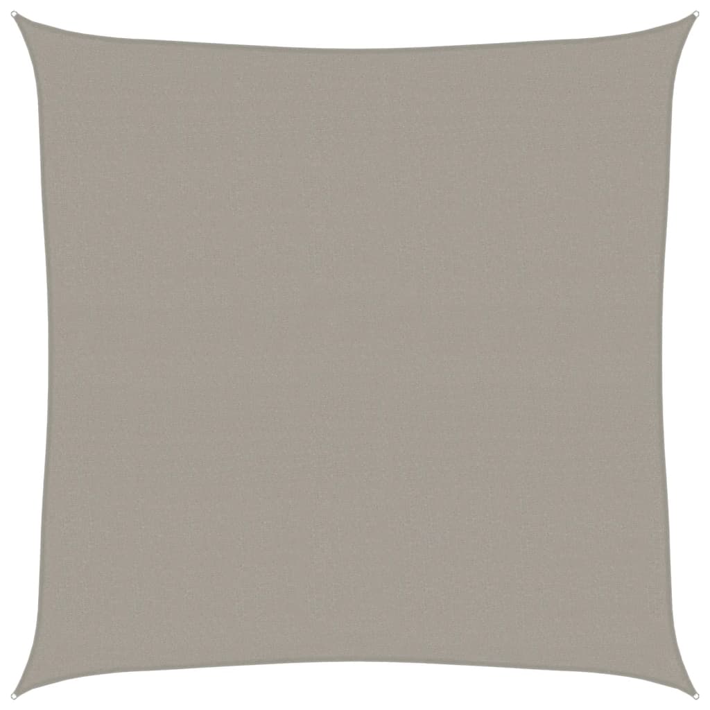 Sonnensegel 160 g/m² Quadratisch Hellgrau 4,5x4,5 m HDPE