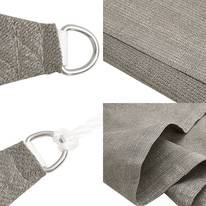 Sonnensegel 160 g/m² Dreieckig Hellgrau 3x4x5 m HDPE