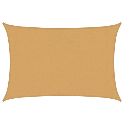 Sonnensegel 160 g/m² Rechteckig Sandfarben 3x5 m HDPE