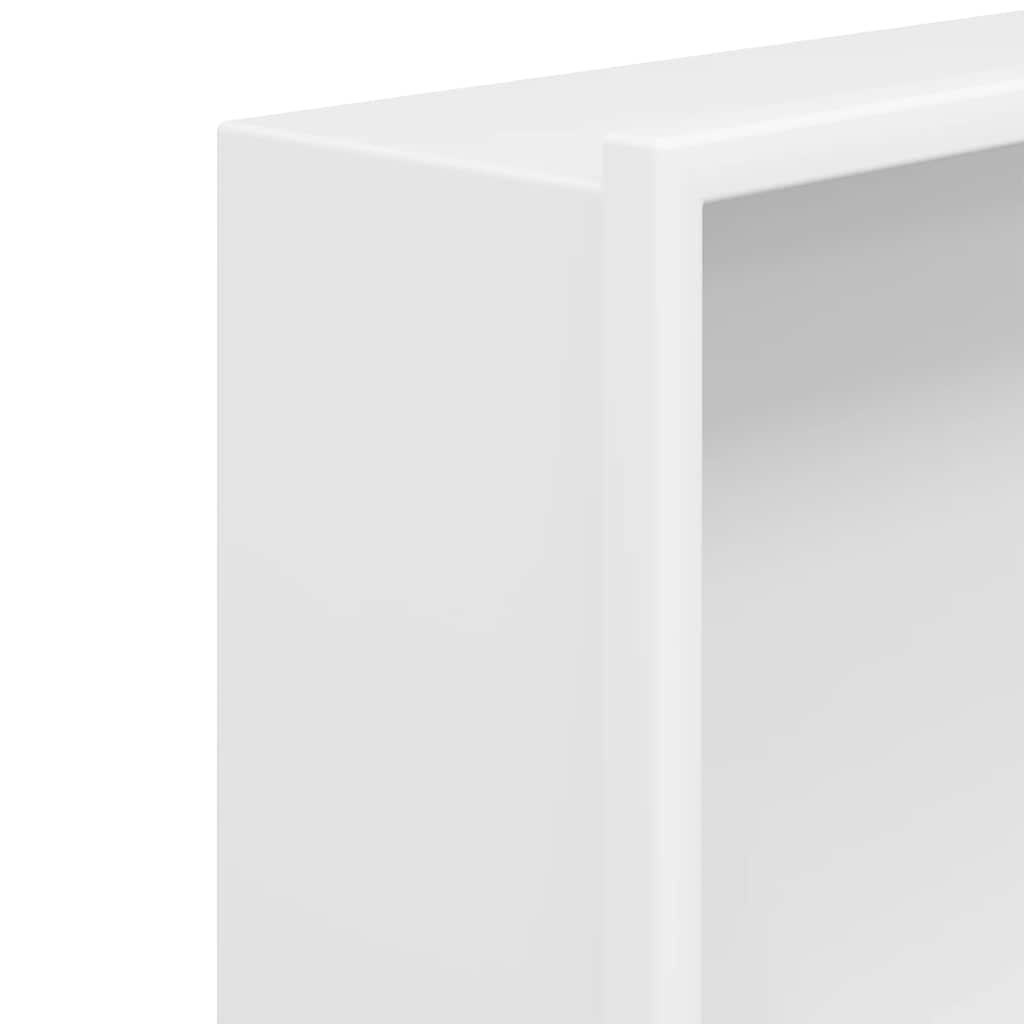 Duschnische Mattweiß 62x32x9 cm Edelstahl