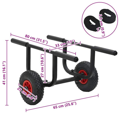 Kajak-Trolley 90 kg Aluminium