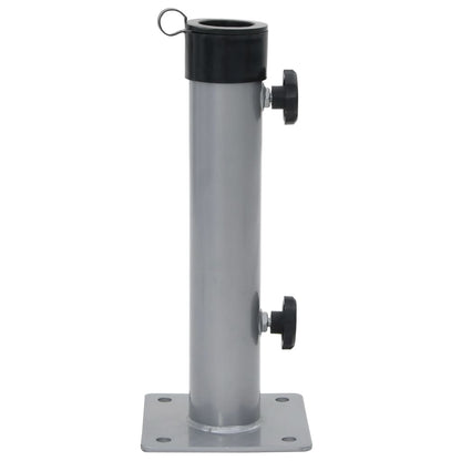 Sonnenschirmständer für Ø38/48 mm Mast Silbern Stahl