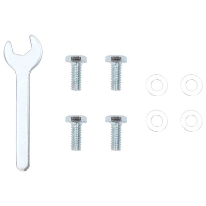 Sonnenschirmständer für Ø38/48 mm Mast Silbern Stahl