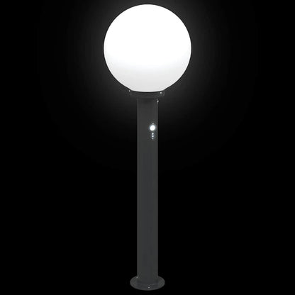 Pollerleuchte mit Sensor 80 cm Schwarz IP44