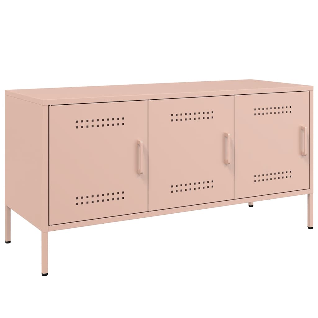 TV-Schrank Rosa 100,5x39x50,5 cm Stahl