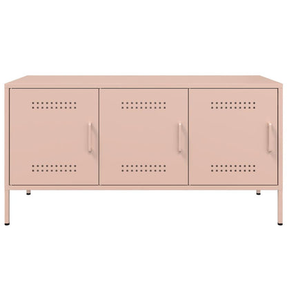 TV-Schrank Rosa 100,5x39x50,5 cm Stahl