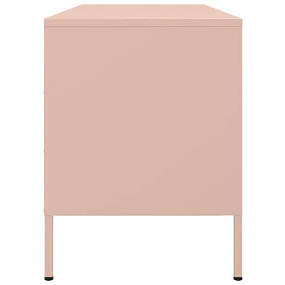 TV-Schrank Rosa 100,5x39x50,5 cm Stahl