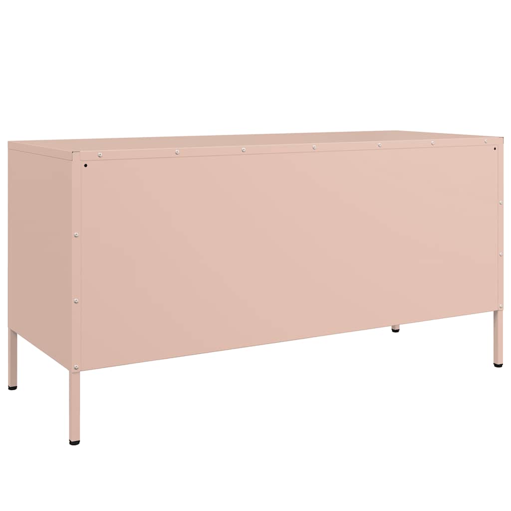 TV-Schrank Rosa 100,5x39x50,5 cm Stahl