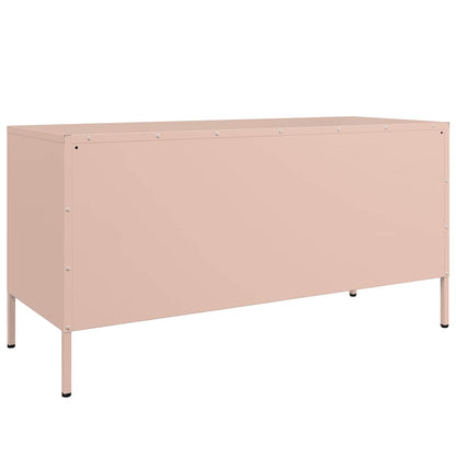 TV-Schrank Rosa 100,5x39x50,5 cm Stahl
