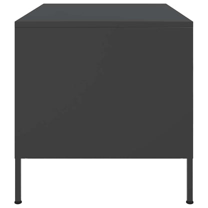 Couchtisch Schwarz 68x50x50,5 cm Stahl