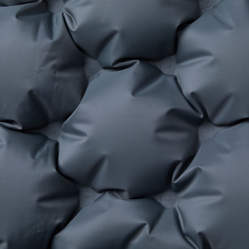 Doppel-Isomatte mit Kissen Selbstaufblasend Grau