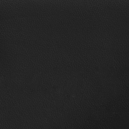 Boxspringbett mit Matratze & LED Schwarz 120x190 cm Kunstleder