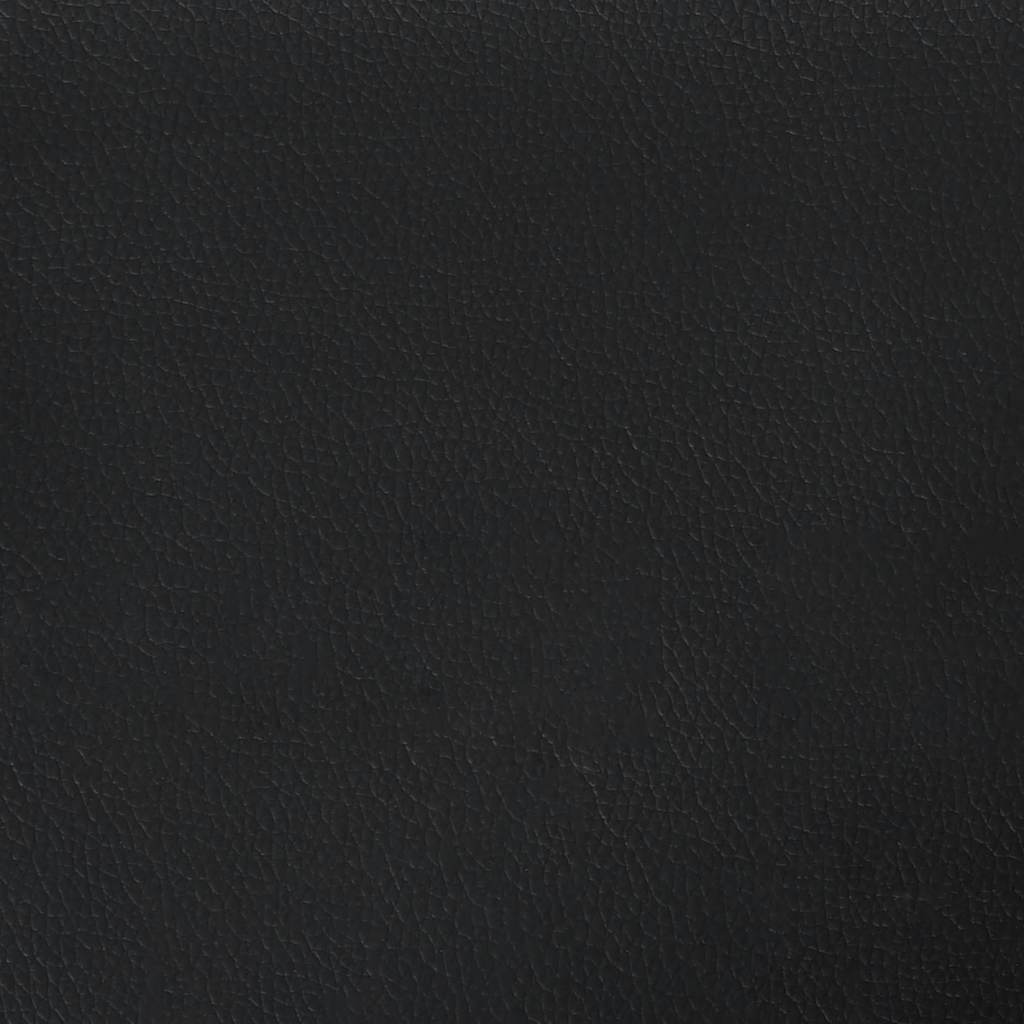 Boxspringbett mit Matratze & LED Schwarz 120x190 cm Kunstleder