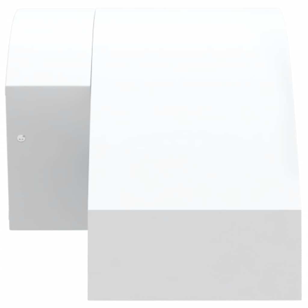 LED-Außenwandleuchten mit Sensor 2 Stk. Weiß Aludruckguss