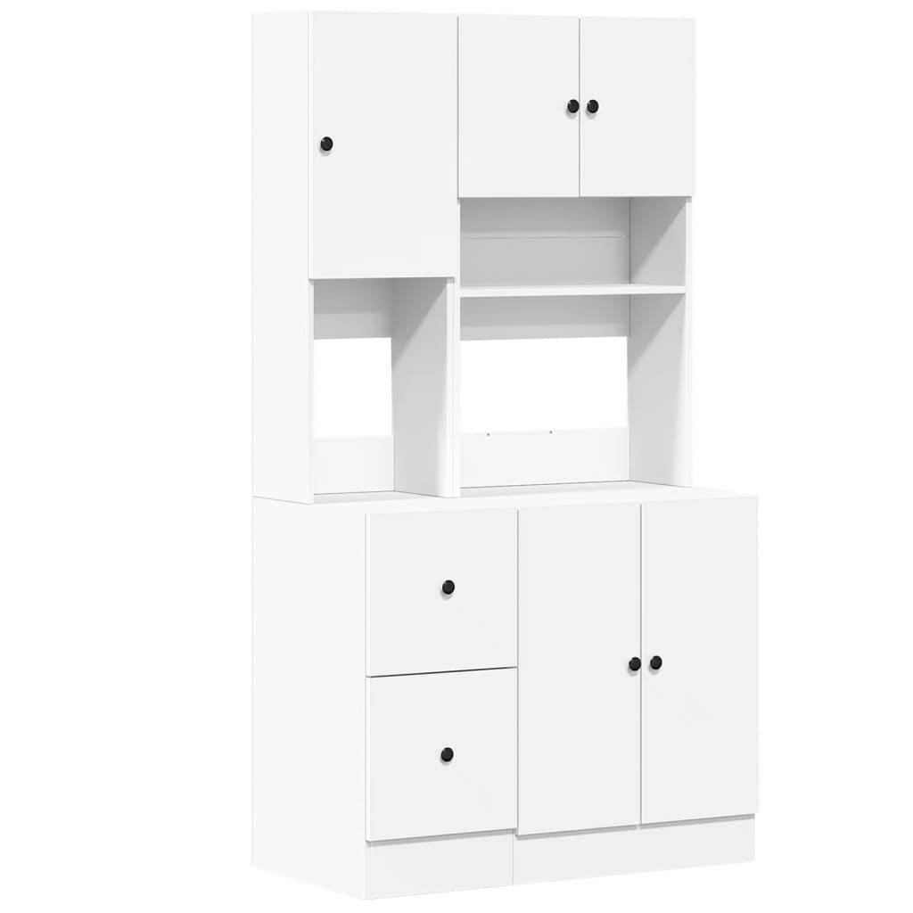 Küchenschrank Weiß 95x50x180 cm Holzwerkstoff