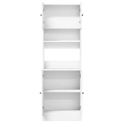 Küchenschrank Weiß 60x50x180 cm Holzwerkstoff