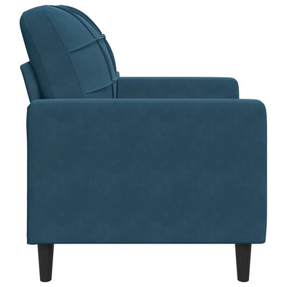Sessel Blau 60 cm Samt