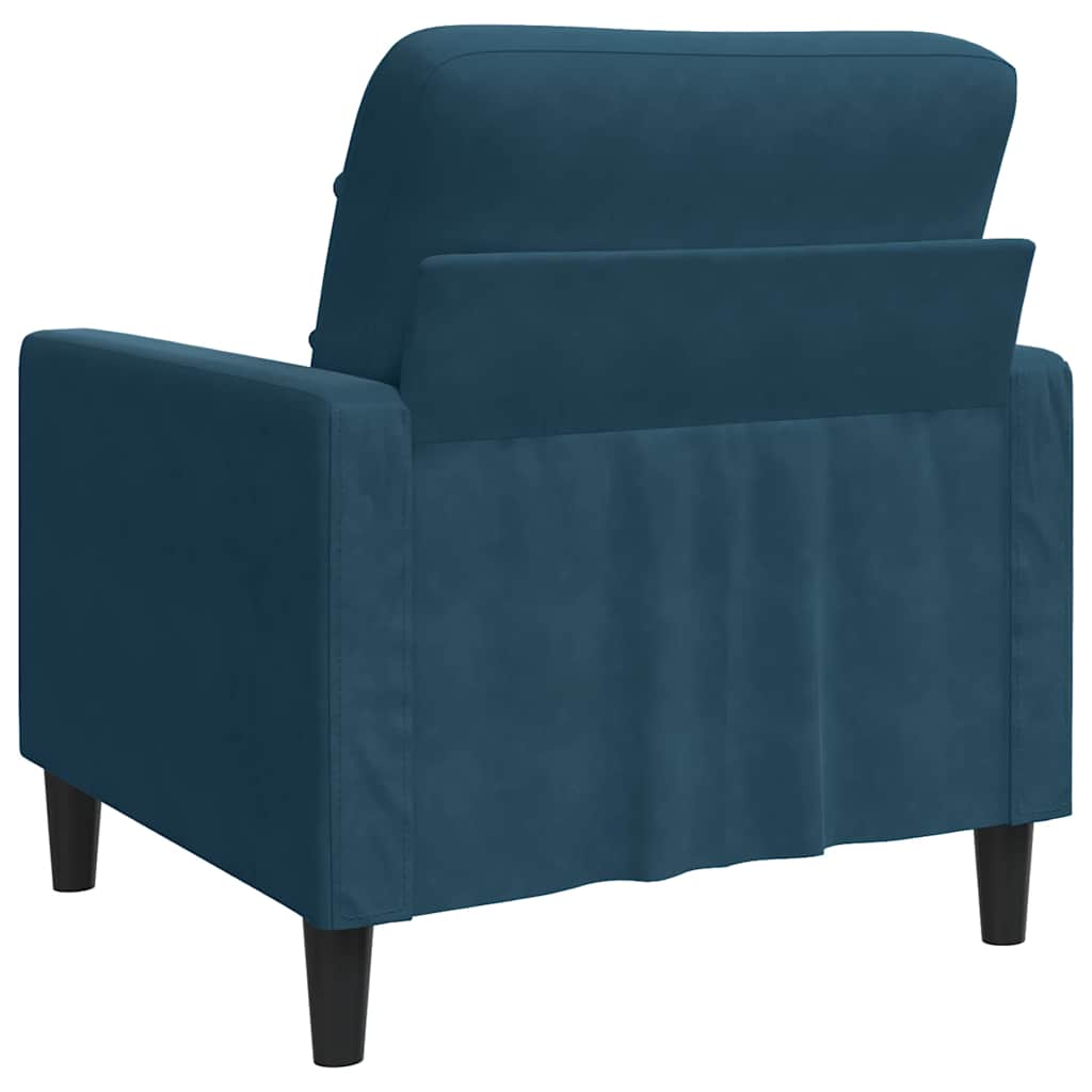 Sessel Blau 60 cm Samt