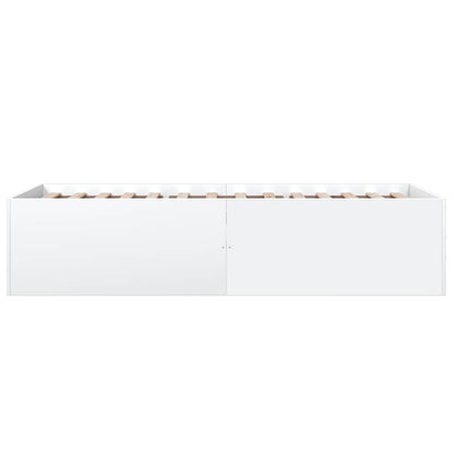Bettgestell Weiß 90x190 cm Holzwerkstoff