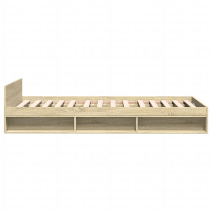 Bettgestell mit Schublade Sonoma-Eiche 90x190 cm Holzwerkstoff