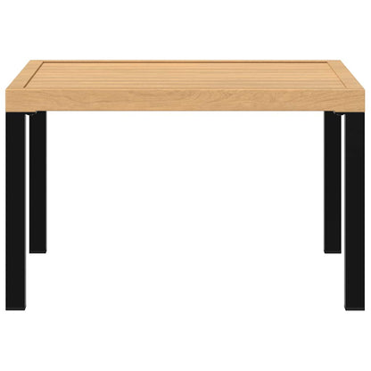 Garten-Couchtisch Schwarz 65x65x40 cm Aluminium