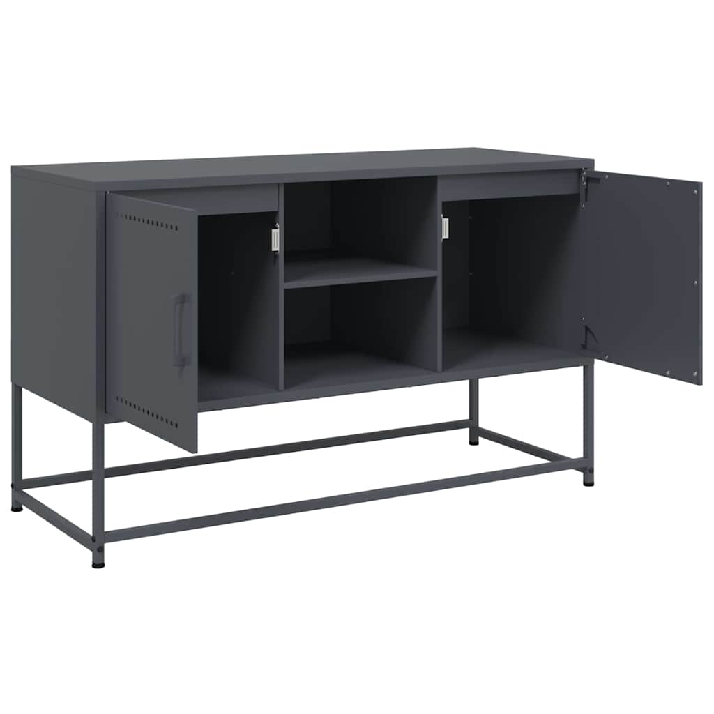 TV-Schrank Anthrazit 100,5x39x60,5 cm Stahl