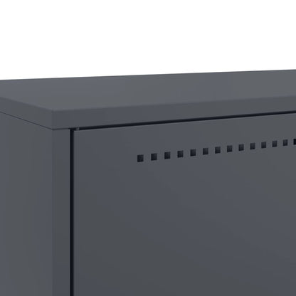 Highboard Anthrazit 68x39x111,5 cm Stahl