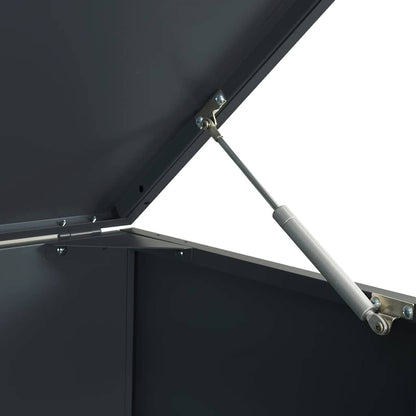 Mülltonnenbox für Einzeltonne Anthrazit 69x79x117 cm Stahl