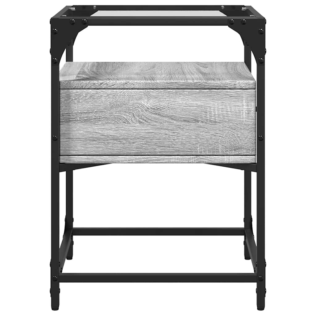 Nachttisch Grau Sonoma 40x40x55 cm Holzwerkstoff