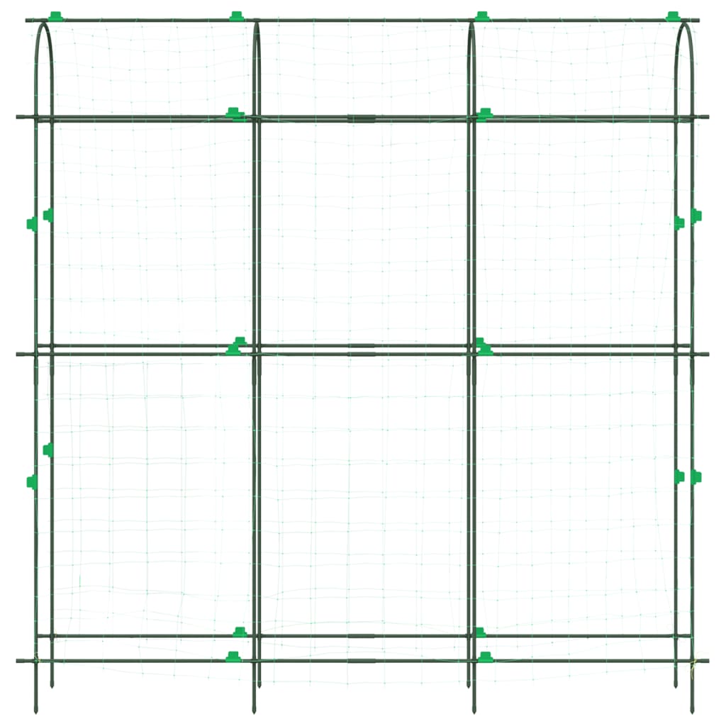 Pflanzennetze 4 Stk. U-Rahmen Stahl
