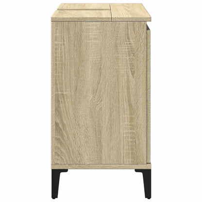 Waschbeckenunterschrank Sonoma-Eiche 58x33x60 cm Holzwerkstoff
