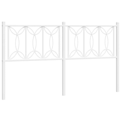 Ersatz-Kopfteil Metall Weiß 160 cm