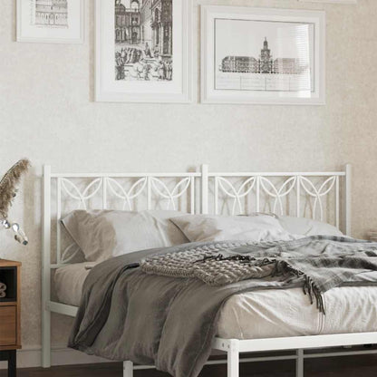 Ersatz-Kopfteil Metall Weiß 160 cm