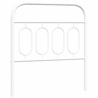 Ersatz-Kopfteil Metall Weiß 80 cm