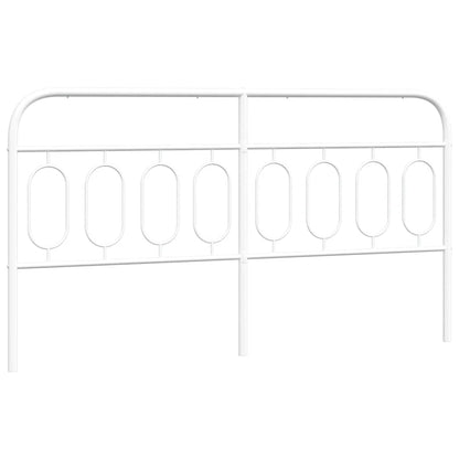 Ersatz-Kopfteil Metall Weiß 160 cm