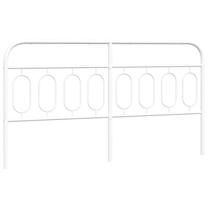 Ersatz-Kopfteil Metall Weiß 193 cm