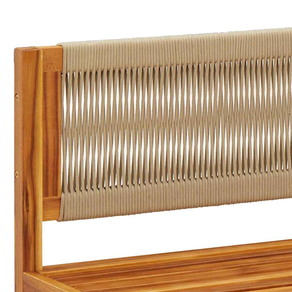 Gartensofa-Ecke mit Kissen Holz Akazie & Seil